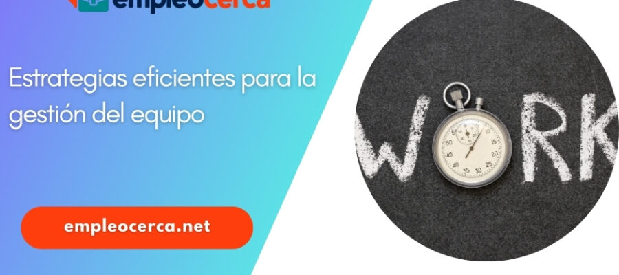 Estrategias eficientes para la gestión del equipo
